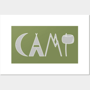 CAMP - Camping Design Posters and Art